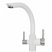 Смеситель для кухни Granula 2304wh с подключением фильтра арктик