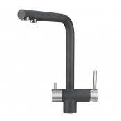 Смеситель для кухни Granula 2305bg с подключением фильтра  графит