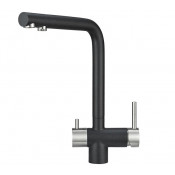 Смеситель для кухни Granula 2305bl с подключением фильтра черный