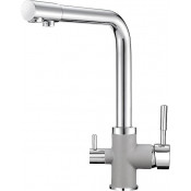 Смеситель для кухни Granula 3015al с подключением фильтра хром/алюминиум