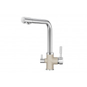 Смеситель для кухни Granula 3015pr с подключением фильтра хром/пирит