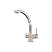 Смеситель для кухни Granula 3167an с подключением фильтра хром/антик