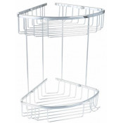 Полка угловая двухэтажная Hotel Fixsen FX-31051-2 хром