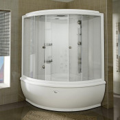 Душевой бокс Радомир Калифорния прозрачный 1-04-1-0-0-0770 с крышей "сендвич"