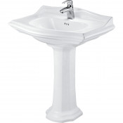 Раковина с пьедесталом Creo Dijon DI3000+DI3010 белый