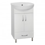 Тумба с раковиной Style Line Эко Стандарт №9/1Б  белый глянец