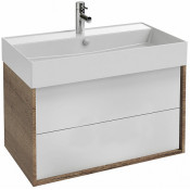 Тумба с раковиной Jacob Delafon Vivienne EB1584-E52-F30/EXBI112-00 белый/дуб табак