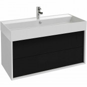 Тумба под раковину Jacob Delafon Vivienne EB1585-N18-S14 черный/белый