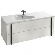 Тумба с раковиной Jacob Delafon Nouvelle Vague EB3035-G1C/EXAP112-Z-00 белый лак