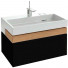 Тумба c раковиной Jacob Delafon Terrace EXD112-00+EB1186-274 черный