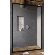 Дверь душевая Ravak Blix Slim BLSDP2-100 X0PMA0300Z1 черный/транпарент