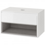 Тумба под раковину Excellent Tuto MLEX.0102.800.WHCO белый/бетон