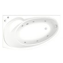 Акриловая ванна Bas Флорида ВГ00296 L 160x88 с гидромассажем белый