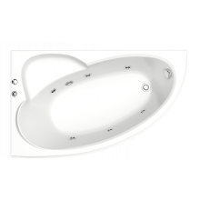 Акриловая ванна Bas Сагра ВГ00203 L 160x100 с гидромассажем белый