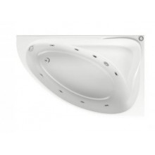Акриловая ванна Bas Милан ВГ00343 R 169.5x109.5 с гидромассажем белый