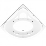 Акриловая ванна Bas Модена ВГ00157 150x150 с гидромассажем белый