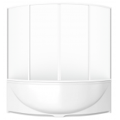 Штора для ванной Bas Империал/Ирис/Модена ШТ00028 150 белый/матовое