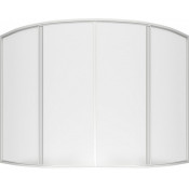 Штора для ванной Bas Дрова ШТ00027 160 белый/матовое