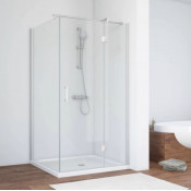 Душевой уголок Vegas Glass AFP-Fis 90 07 01 R матовый хром/прозрачное