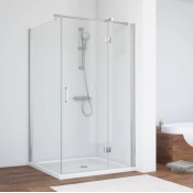 Душевой уголок Vegas Glass AFP-Fis 100*90 08 01 R глянцевый хром/прозрачное