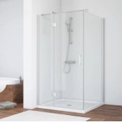 Душевой уголок Vegas Glass AFP-Fis 100*90 07 01 L матовый хром/прозрачное