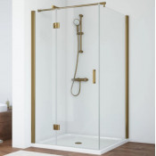 Душевой уголок Vegas Glass AFP-Fis 100*90 05 01 L бронзовый/прозрачное