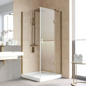 Душевой уголок Vegas AFP-Fis Lux 120 08 01 R бронза/прозрачное