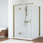 Душевой уголок Vegas Glass AFP-Fis 120*100 05 01 L бронзовый/прозрачное