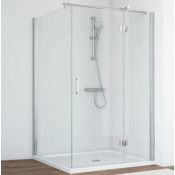 Душевой уголок Vegas Glass AFP-Fis 120*110 08 01 R глянцевый хром/прозрачное