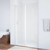 Душевая дверь в нишу Vegas Glass EP-F-1 100 01 01 L белый/прозрачное