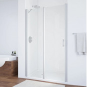 Душевая дверь в нишу Vegas Glass EP-F-1 100 07 01 L матовый хром/прозрачное