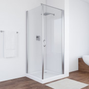 Душевой уголок Vegas EP-Fis 80*90 08 01 R глянцевый хром/прозрачное