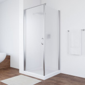 Душевой уголок Vegas EP-Fis 90 08 10 L глянцевый хром/сатин
