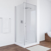 Душевой уголок Vegas EP-Fis 90 07 01 R матовый хром/прозрачное