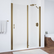 Душевая дверь в нишу Vegas Glass EP-F-1 105 05 01 R бронзовый/прозрачное