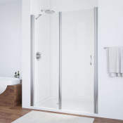 Душевая дверь в нишу Vegas EP-F-1 140 08 01 L глянцевый хром/прозрачное