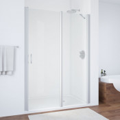 Душевая дверь в нишу Vegas Glass EP-F-1 125 07 01 R матовый хром/прозрачное