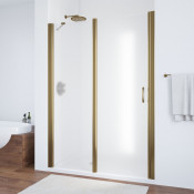 Душевая дверь в нишу Vegas Glass EP-F-1 125 05 10 L бронзовый/сатин