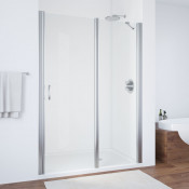 Душевая дверь в нишу Vegas EP-F-1 150 08 01 R глянцевый хром/прозрачное