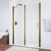 Душевая дверь в нишу Vegas Glass EP-F-1 135 05 01 L бронзовый/прозрачное