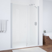 Душевая дверь в нишу Vegas Glass EP-F-2 120 07 01 L матовый хром/прозрачное