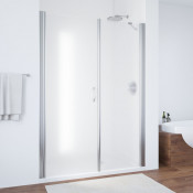 Душевая дверь в нишу Vegas Glass EP-F-2 150 08 10 L глянцевый хром/сатин