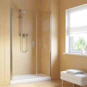 Душевая дверь в нишу Vegas EP-F-2 LUX 155 08 01 L глянцевый хром/прозрачное