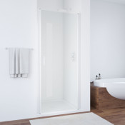 Душевая дверь в нишу Vegas ЕР 80 01 01 белый/прозрачное