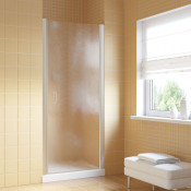 Душевая дверь в нишу Vegas EP LUX 75 07 02 R матовый хром/шиншилла