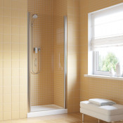 Душевая дверь в нишу Vegas EP LUX 90 08 01 R глянцевый хром/прозрачное