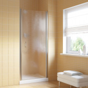 Душевая дверь в нишу Vegas EP LUX 90 08 02 R глянцевый хром/шиншилла