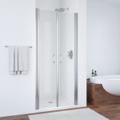 Душевая дверь в нишу Vegas Е2Р 70 08 01 глянцевый хром/прозрачное