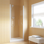 Душевая дверь в нишу Vegas EP LUX 95 01 01 R белый/прозрачное