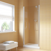 Душевая дверь в нишу Vegas EP LUX 95 07 01 L матовый хром/прозрачное